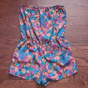 Forever 21 floral romper